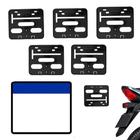 Kit 5 Suporte Para Traseira Placa Moto Modelo Universal Mercosul Protetor Moldura