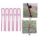 Kit 5 Suporte Simples Apoio para Vara de Pesca 25x3,5cm Fixo Rosa