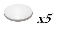 Kit 5 Tabuleiros De Bolo Redondo 20Cm Branco Em Mdf 6Mm - Lynx Produções