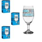 Kit 5 Taça Windsor Vidro 330ml Cerveja Vinho Coquetel Chopp Time Emblema Grêmio C/ Títulos Oficial - BRASFOOT