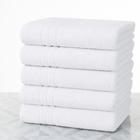 Kit 5 Toalhas de Banho Brancas Hotel 100 Algodão 400g Felpuda Macia