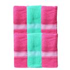 Kit 5 toalhas de banho textura macia confortável para banho pratica