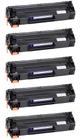 Kit 5 Toner CE285A P/ Laserjet Pro M1212 Mfp M1132 Mfp