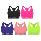 Kit 5 Tops Puma Nadador Sem Costura Feminino