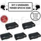 Kit 5 Un Cartucho de Toner 3510 Compatível com SP3500 SP3510 SP3400 SP3500 SP3510SF SP3500SF