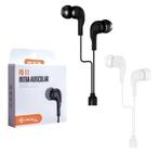 Kit 5 UN Fone de ouvido Intra Auricular com Microfone Slim FO-11