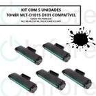 Kit 5 Un Toner Compatível MLT-D101S D101 P/ Impressoras ML2161 ML2165 SCX3400 SCX3401 Preto 1.5k