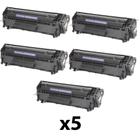 Kit 5 unidades - Cartucho De Toner 3015 1018 1015 1012 1022n 3050n 1319 2612a