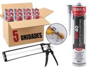 Kit 5 Unidades Cola PU40 Silicone Selante Poliuretano