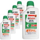 KIT 5 Unidades de Óleo 2 Tempos Stihl 500ml Lubrificante Ideal Para Manutenção de Máquinas 2 Tempos