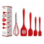 Kit 5 Unidades Utensílios De Cozinha Silicone Com Fue - Easy