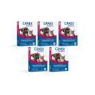 Kit 5 Vermífugo Canex Original Cães 10kg 4 Comprimidos Ceva