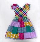 Kit 5 Vestidos Caipira Para Festa Junina Quermece Infantil Barato Envio Rápido