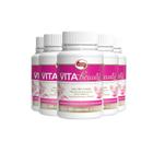 Kit 5 Vita Beauty Hair & Nails Vitafor 60 cápsulas