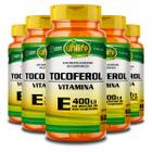 Kit 5 Vitamina E Tocoferol Unilife 60 Cápsulas