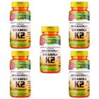KIT 5 VITAMINA K2 MK7 MENAQUINONA 60 Cáps 500mg UNILIFE