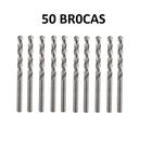 KIT 50 Brocas De Aço Rápido HSS 2 mm Para Metais FERTAK 1242