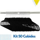 Kit 50 Cabides De Veludo Adulto Slim 41x23 Belakaza