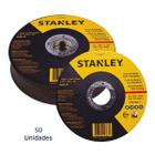 Kit 50 Disco de Corte Aço Inox Fino 4 1/2 Stanley Sta8061 - Disco Para Esmerilhadeira, Corte de Ferro, Aço Inox e Metal, Abrasivo