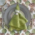 Kit 50 Guardanapos em Jacquard Verde Pistache 40x40cm - Atacado
