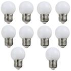 Kit 50 Lâmpadas Led Bolinha 3w 127v Branco Frio E27 Decorativa Varal de Luz Camarim Abajur Espelho Lustre G45