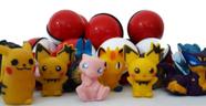 Kit 50 Miniaturas Pokémon + 50 Pokebolas 5 Cm