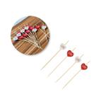 Kit 50 Palitos de Aperitivos em Bambu Love Tuut