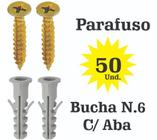 Kit 50 Parafuso + Bucha Universal Nº6