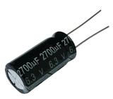 Kit 50 pçs capacitor eletrolitico 2700x6,3v - 2700uf x 6,3v