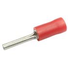 Kit 50 Pçs Terminais Pré Isolado Elétrico Pino Longo 0,5mm a 1,5mm Vermelho Conector Tubular Agulha