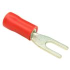 Kit 50 Peças Terminal Conector Elétrico Pvc Pré Isolado Vermelho Cabo 0,5mm a 1,5mm M3