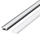 Kit 50 Perfil de Led Reforçado Embutir 24x7mm Barra 3m para Fita de Led Pasilux