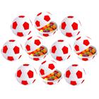 Kit 50 Pote Bolas de Futebol Colorado Vermelho para Festa Infantil