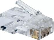 Kit 500 Conector Rj45 Utp Cat5e Banho De Ouro Cabo De Rede