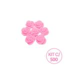 Kit 500 Unidades Mini Sabonete Artesanal Rosa Flor 2,5 cm