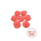 Kit 500 Unidades Mini Sabonete Artesanal Rosa Flor 2,5 cm