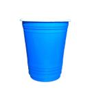 Kit 50un Copo de Plástico Biodegradável Azul de 400ml