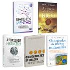 Kit 5livros, Gatilhos Mentais, Psicologia Financeira, Homem Mais Rico da Babilônia, Segredos da Mente Milionária, A Ciência de Ficar Rico