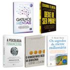 Kit 5livros Gatilhos Mentais, Psicologia Financeira,Homem Mais Rico da Babilônia,Segredos da Mente Milionária, Deixe de Ser Pobre