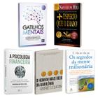 Kit 5livros, Gatilhos Mentais, Psicologia Financeira, Homem Mais Rico da Babilônia, Segredos da Mente Milionária, Mais Esperto Que o Diabo