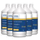 Kit 5un óleo para massagem corporal neutro 1lt dágua natural