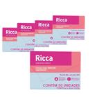 Kit 5x 50 Lenços Removedor de Oleosidade Facial Limpador 9x6cm Ricca