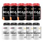 Kit 5x BCAA 4.5 Tangerina 100g + 5x POWER Creatina 100g - Bodybuilders