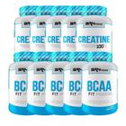 KIT 5x Creatina 100g + 5x BCAA 100g Tangerina - BRN Foods