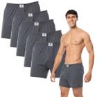 Kit 5x Cueca Samba Canção Masculina Abertura Algodão Keeper