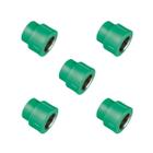 KIT 5x Luva Mista 20 x 3/4" BSP PPR Verde para Água Quente e Fria AMANCO - Amanco Wavin