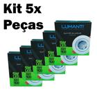 Kit 5X Spot LED de Embutir 5W Redondo