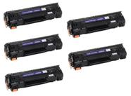 Kit 5x Toner Compatível CE285A 85A 1.8K para P1102 P1102w M1132 M1210 M1212 M1130