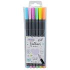 Kit 6/12/16/18/24 Canetas Coloridas Ponta Fina Fineliner BRW 0.4mm