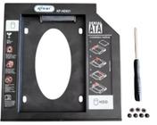 Kit 6 Adaptador De Hd Ssd Sata 2.5 Gaveta Notebook 9,5mm - knup